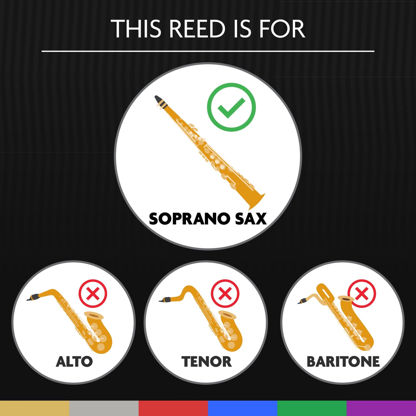 L  Gre Reeds - Soprano Saxophone Reed, Signature, Strength 2.25 (Ssg2.25) - Premium Synthetic Woodwind Reed