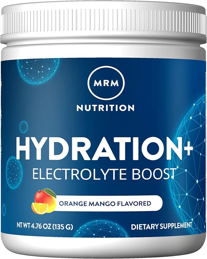 MRM Nutrition Hydration + | Orange Mango Flavored | Electrolyte Boost | Cellular Hydration | Vitamins + Electrolytes | Veg...