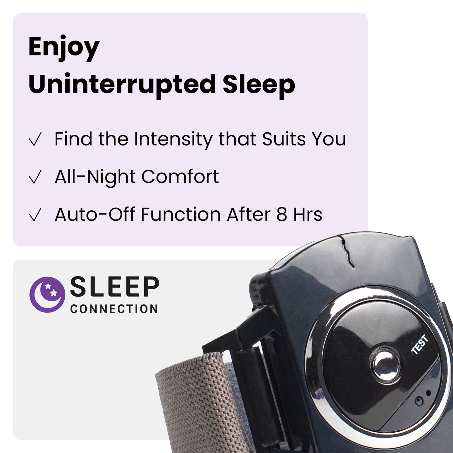 Sleep Connection Anti-Snore Wristband - Advanced Anti Snoring Device with Bionic Detection Technology, Adjustable Intensity, Comfortable & Anti Snore Device for Men and Women