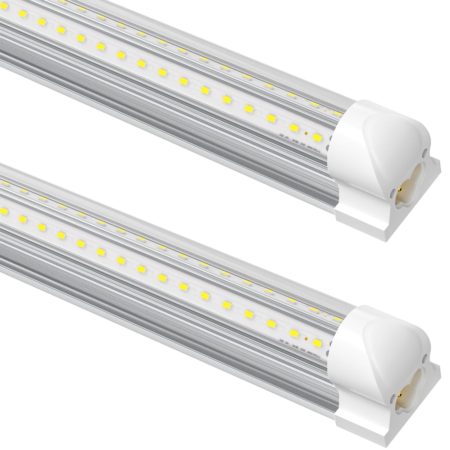 Suslum 2-Pack T8 Led Shop Light 4Ft  42W 6300 Lumen 6000K Cool White  4 Years Warranty  Linkable And Plug And Play Lights For Garage Ceiling Workshop Commercial Lighting