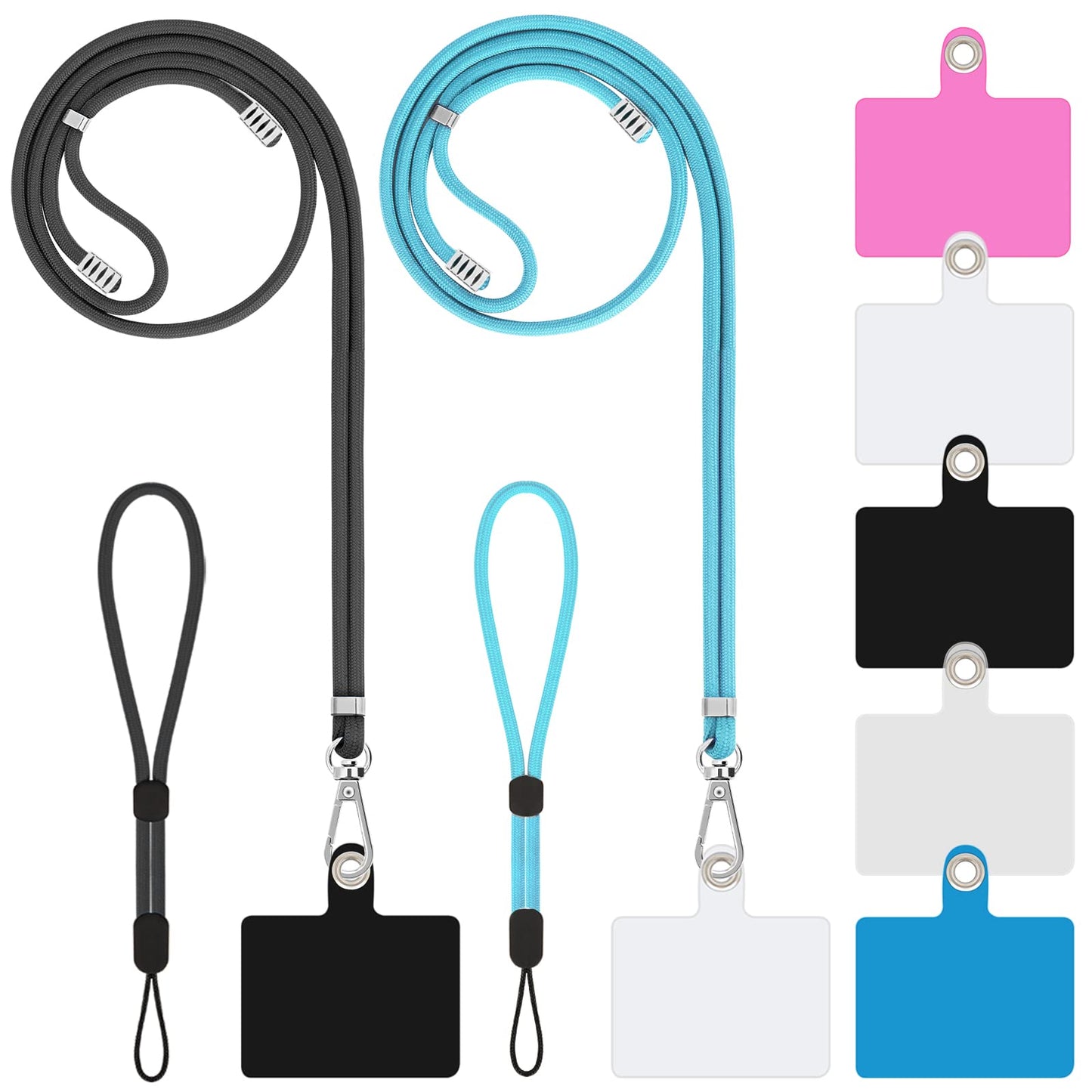 Lousrnman Cell Phone Lanyard, Universal 2   Phone Crossbody Lanyard For Women, 2   Wrist Phone Strap And 5   Connectors Compatib