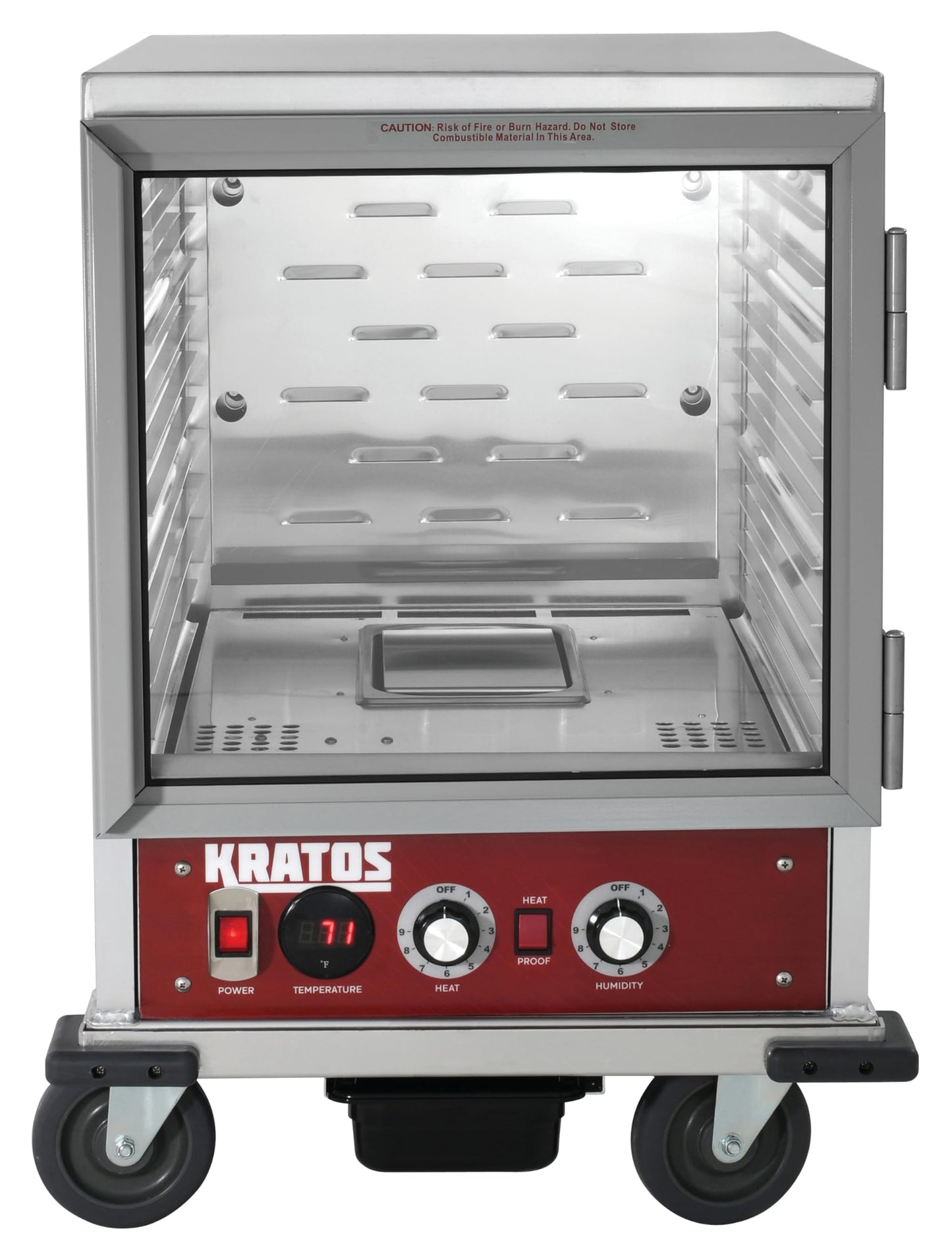 Kratos Half Size Commercial Insulated Holding and Proofing Cabinet, Holds 12 Full Size Sheet Pans, 120V, 1440W (28W-155)