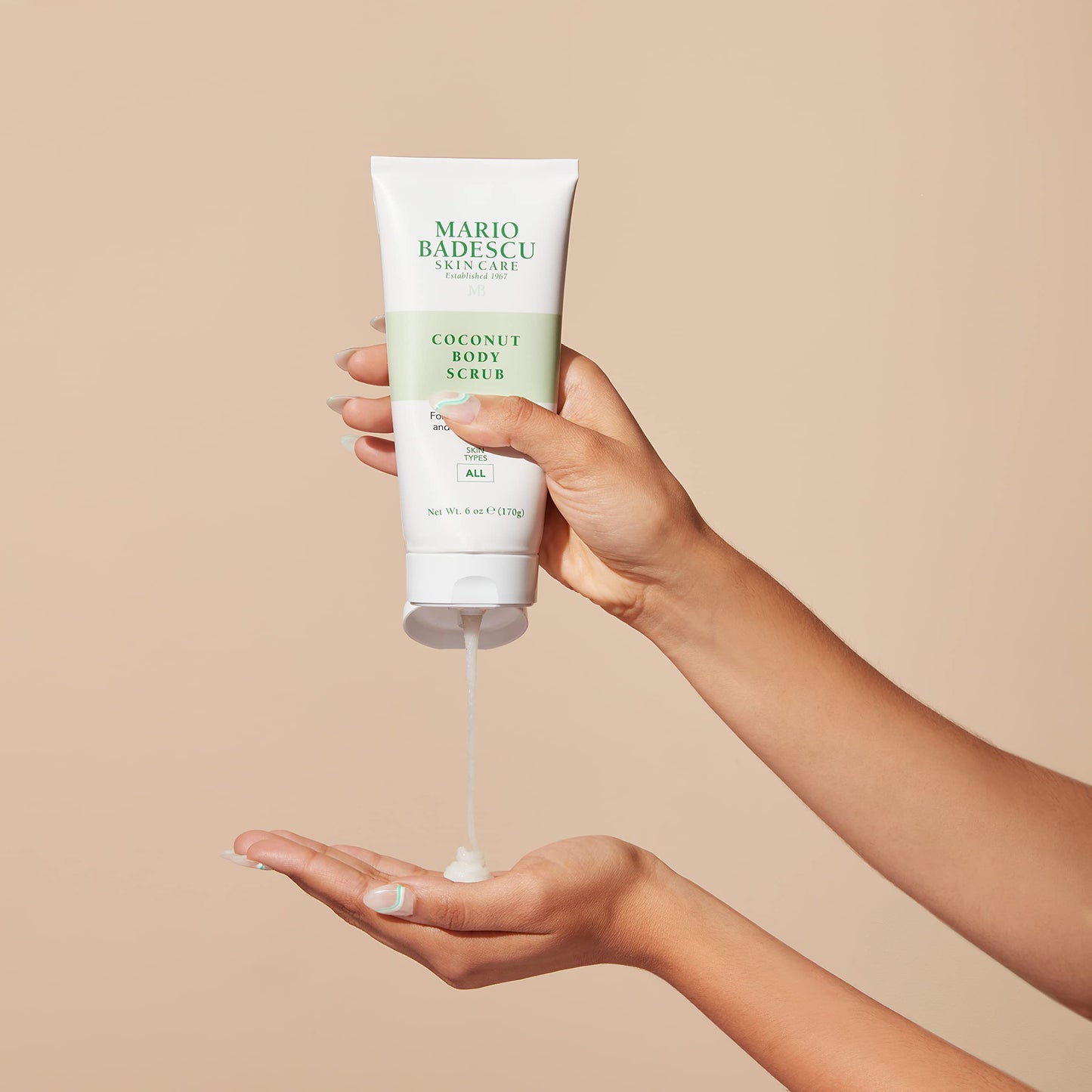 Mario Badescu Coconut Body Scrub for All Skin Types | Body Scrub that Softens and Smoothes |Formulated with Niacinamide & Salicy