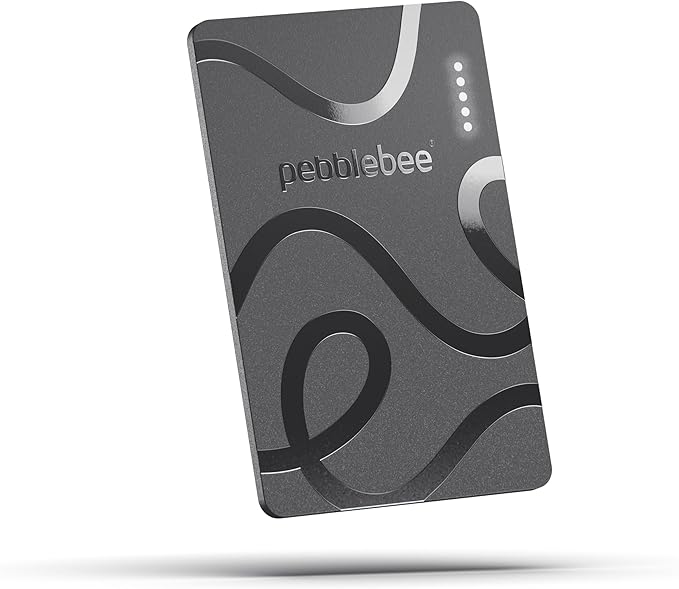 Pebblebee Card 5 | Rechargeable Bluetooth Wallet Tracker Card | Thin Eco-Friendly Alternative Tracking Card to Air Tag & A...