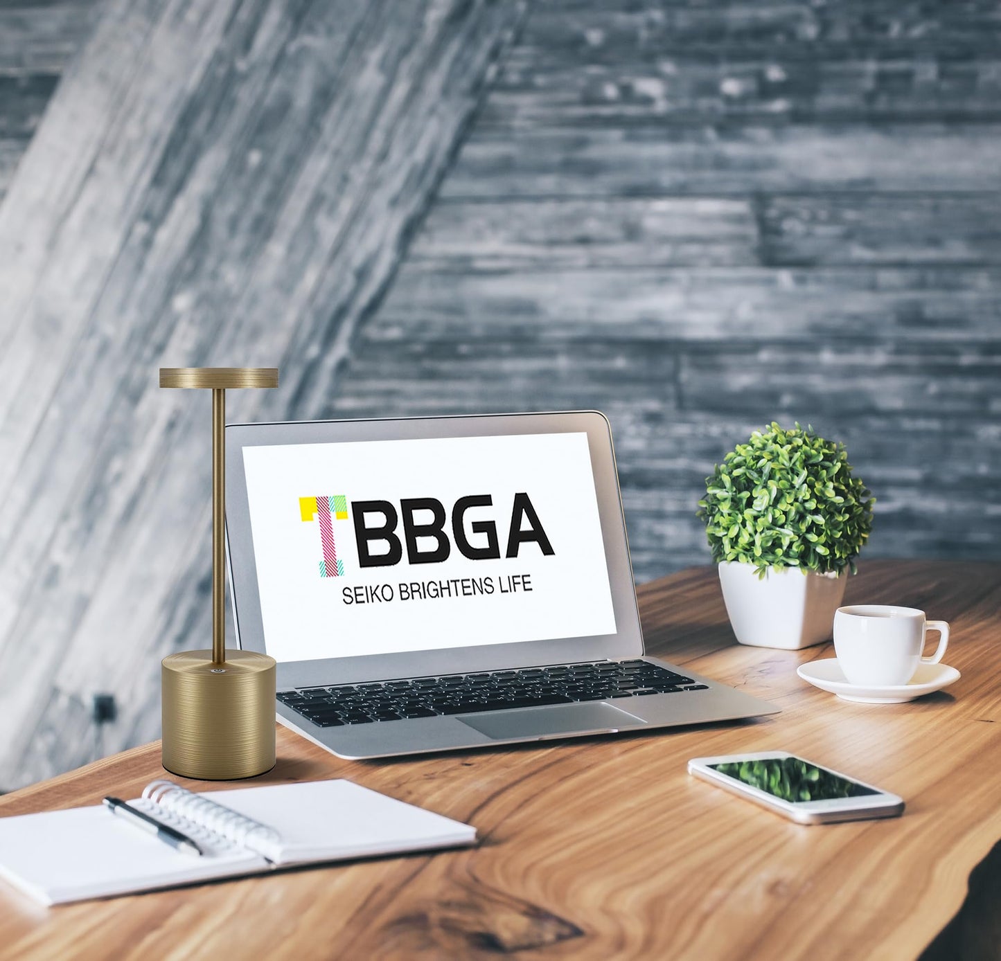 Tbbga Led Cordless Table Lamps Set Of 2, Rechargeable, Dimmable, Aluminum, Lemon Gold