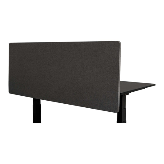 Stand Up Desk Store ReFocus Clamp-on Acoustic Desk Divider Privacy Panel that Reduces Noise and Visual Distractions (Ash Gray, 59" x 23.6")