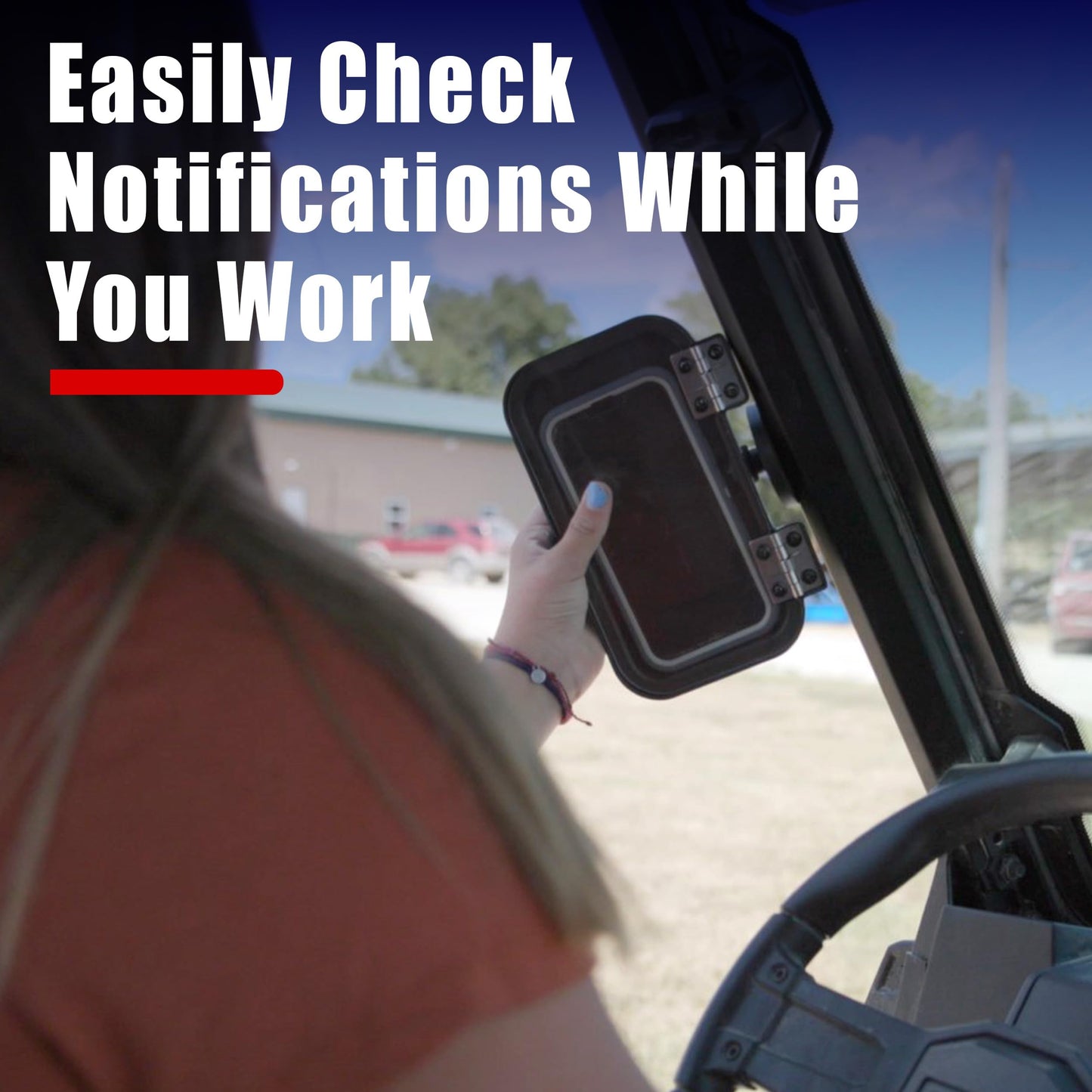 Gearhaul Callhaul Magnetic Phone Mount - Made In Usa, Universal Ultra-Strong 50+ Lbs Hold - Phone Holder For Skid Steer, Mowers,