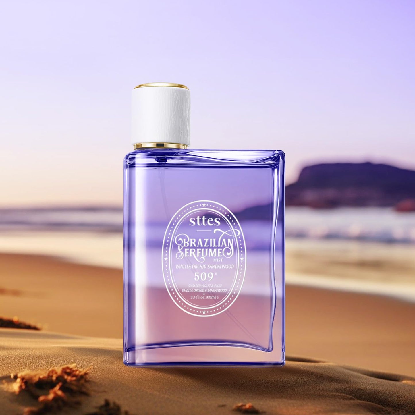 Sttes Perfume 509# (Vanilla Orchid Sandalwood) - Eau de Perfume 100ml (3.4fl oz) Woody Food Tune (Vanilla + Orchid + Sandalwood)