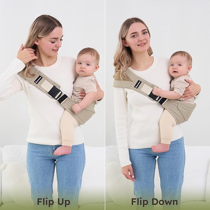 Toddler Sling Carrier - Premium Cotton, Expandable & Ergonomic, One Size Fits All, Ideal for 6-48 Months (11-44 lbs), Compact & Easy to Use, Houndstooth