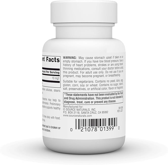 Source Naturals Vinpocetine Tablets, Supports Cognitive Performance*, 10 mg - 120 Tablets
