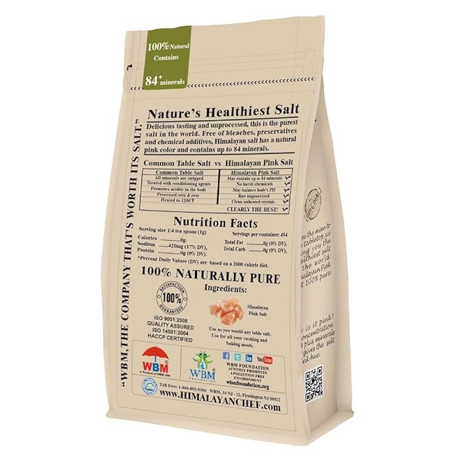 Himalayan Chef Pink Himalayan Salt, Fine Grain - 2 lbs Bag