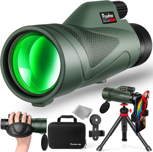40X60 HD Monocular for Adults, Grade Compact Monocular Telescope with BAK-4 Prism & FMC Lens & Smartphone Holder & Tripod, Starg