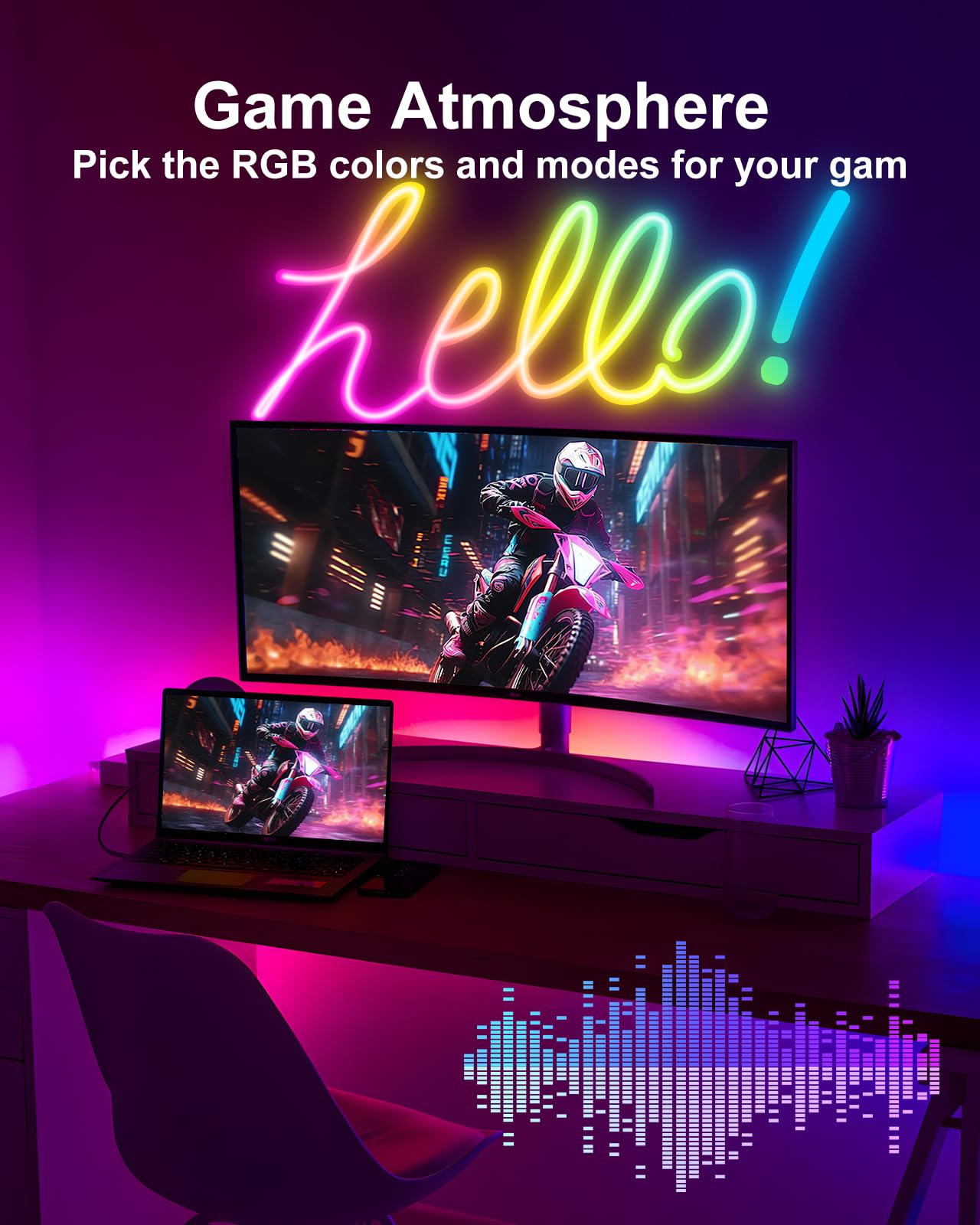 Vrribonx LED Neon Rope Lights, RGB Waterproof, 20FT, App/Remote Control, Music Sync, Model 20FT-Neon