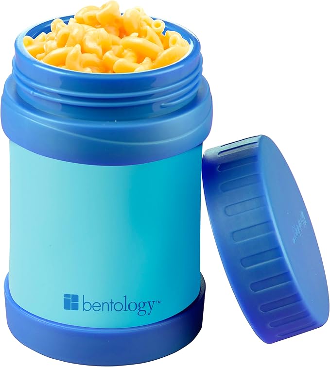 Bentology Stainless Steel Insulated 13oz Lunch Jar for Kids - Large Leak-Proof thermos Storage for Hot or Cold Food, Soups, Liquids w Wide Mouth- BPA Free for Back to School Lunch Boxes, Bags