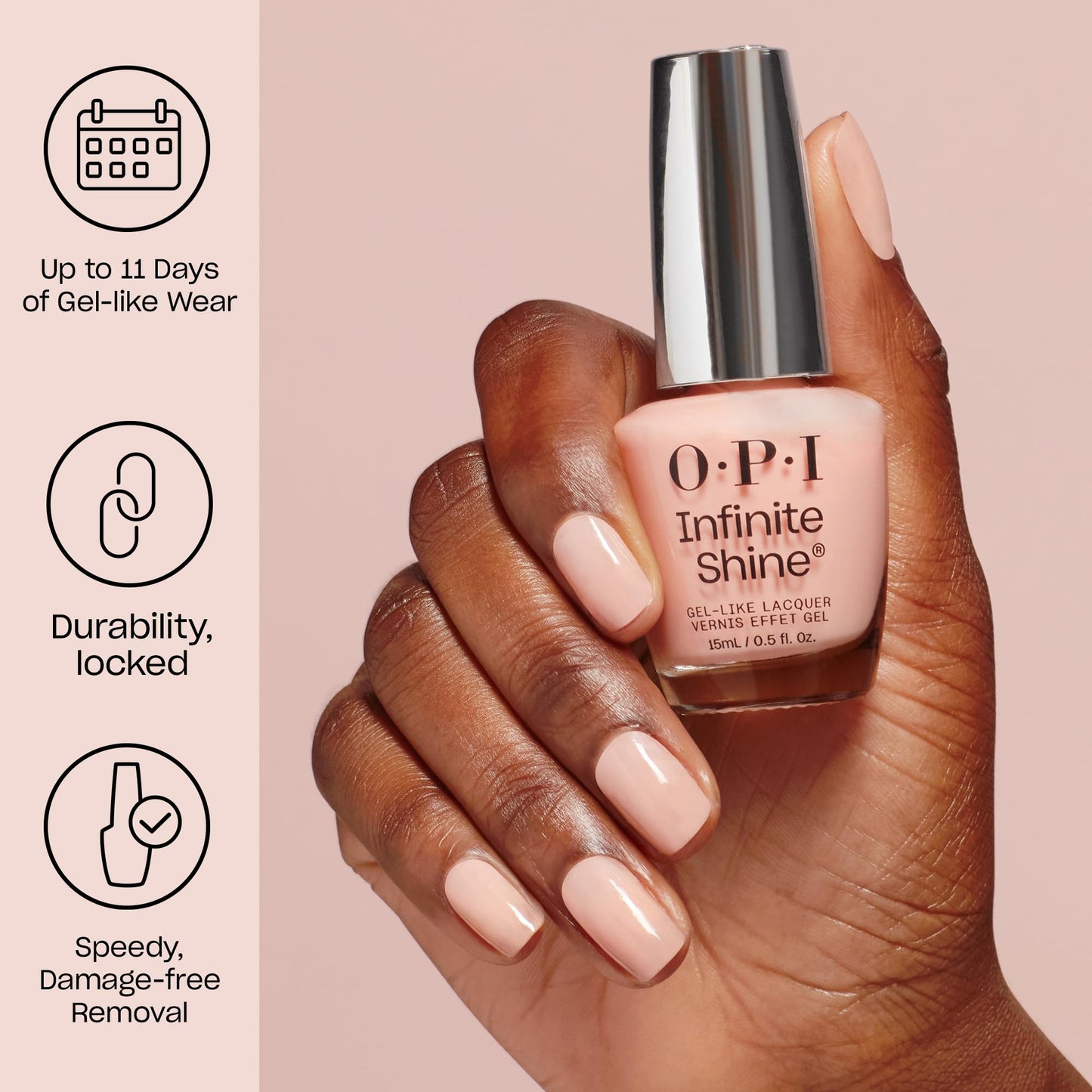 OPI Infinite Shine Vogue Into the Sunset | Opaque Bright Orange Long Wear Gel Like Crme Nail Polish | Make 'Em Jelly! Collection