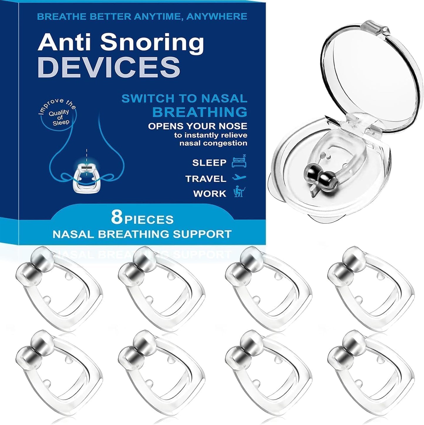 Anti Snoring Devices, Silicone Magnetic Anti Snoring Nose Clip
