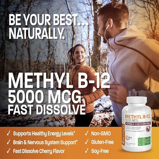 Probiotic 50 Billion CFU + Prebiotic with Apple Polyphenols & Pineapple Fruit Extract + Methyl B12 5000 mcg Vitamin B12 Methylcobalamin