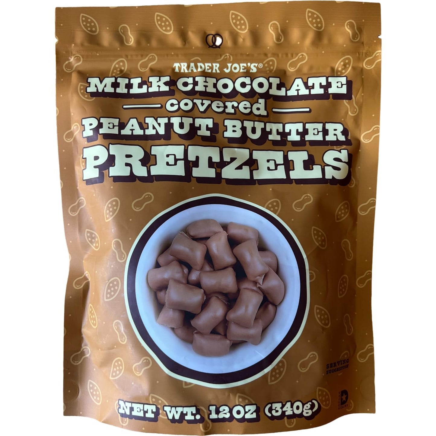 Milk Chocolate Covered Peanut Butter Pretzels, 12 oz