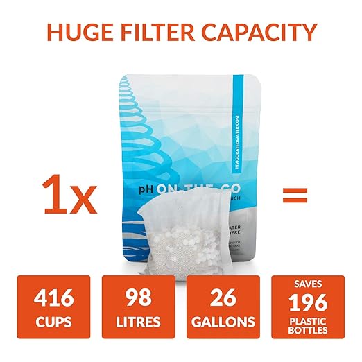 Invigorated Water pH Active Insulated Water Bottle - Filtered Alkaline Water Bottle - Stainless Steel Water Bottle - Includes Alkaline Water Filter, Plus Sports Gym Lid - Double Walled Metal - 650ml