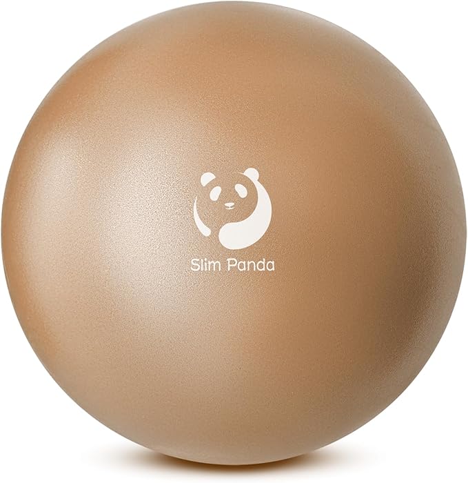 Slim Panda Pilates Ball, 9 Inch Small Exercise Ball, Anti Burst Mini Yoga Ball for Stability, Workout, Barre, Core Strengt...