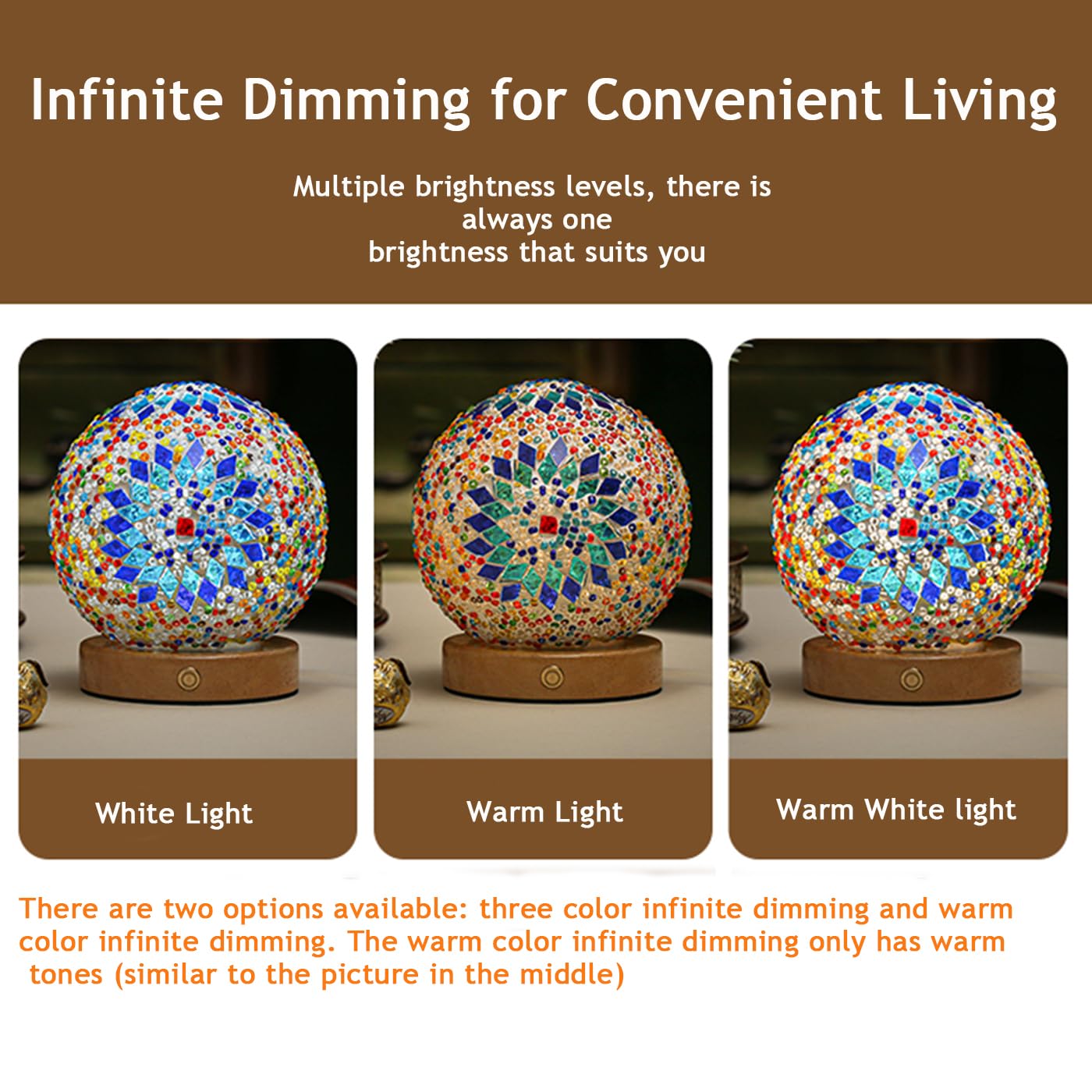 Turkish Table Lamp (D:4.7 X H:5.2) Mosaic Glass Lamps With Wooden Base  Bohemian Tiffany Bedside Lamps  Usb Power Moroccan Lantern For Living Room Halloween Decorations (Boho - Sky Blue  Boho)