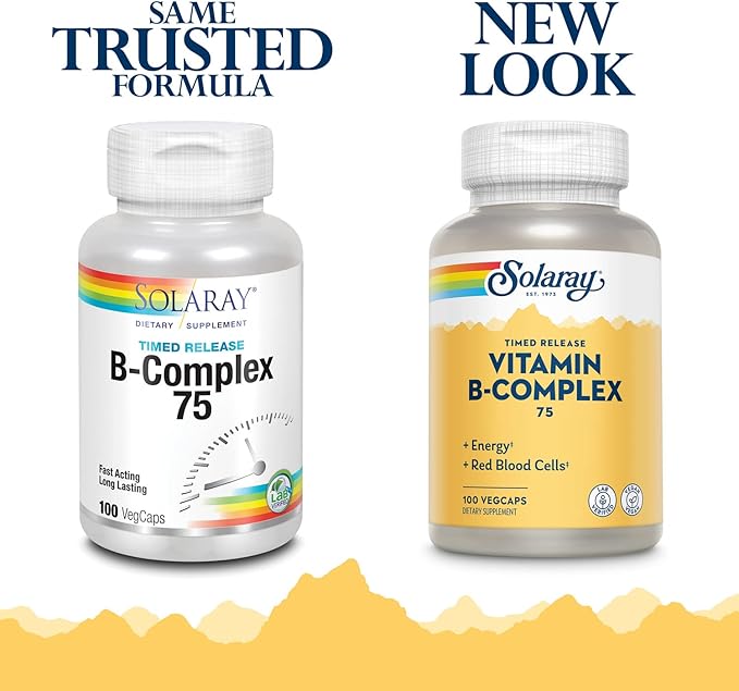 B-Complex 75 Time Release Solaray 100 Caps