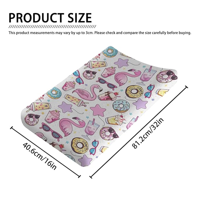Boho Surfing Summer Beach Changing Pad Covers for Boy Girl 32''x16'' Coconut Tree Surfboard Bus Tropical Floral Leaves Wave Fitted Change Table Pad Mats Soft Cradle & Bassinet Sheets (Pink, one Size)