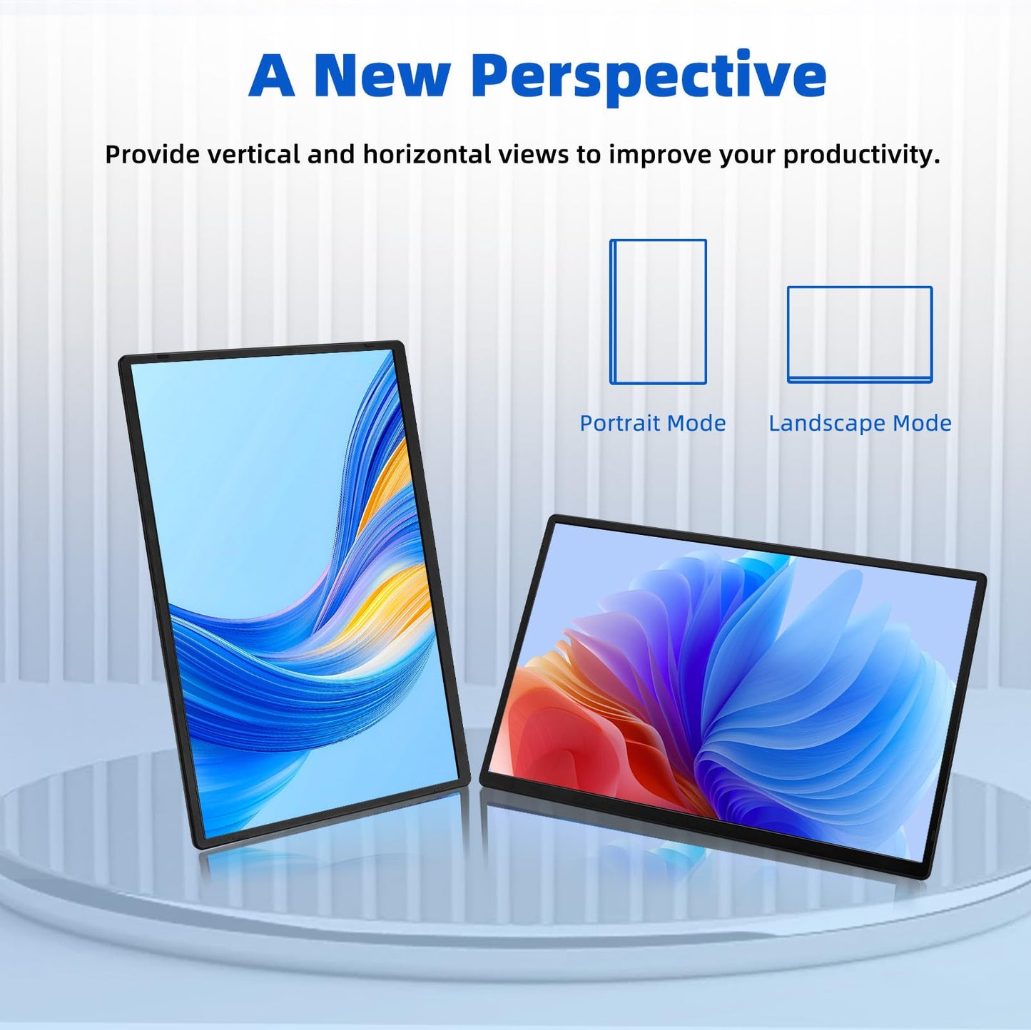 BOSII 16" Laptop Screen Extender Portable - 1200P IPS FHD Extended Dual Monitor for Laptops with Stand for Windows Mac PC Travel Work