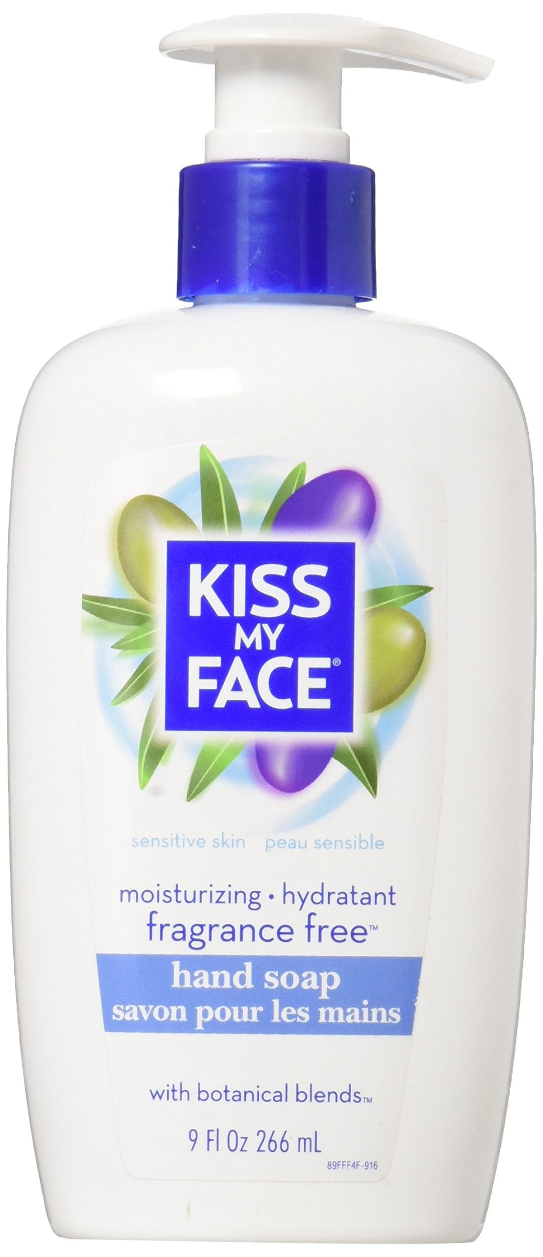 Kiss My Face Hand Soap Fragrance-Free 9oz Pump