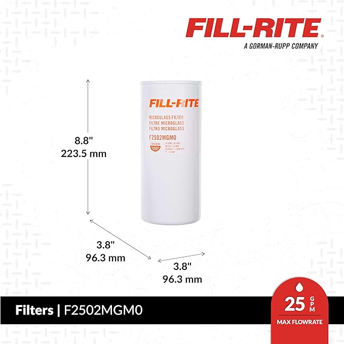 2 Micron Particulate Filter, 1in - 12 UNF, 25 GPM