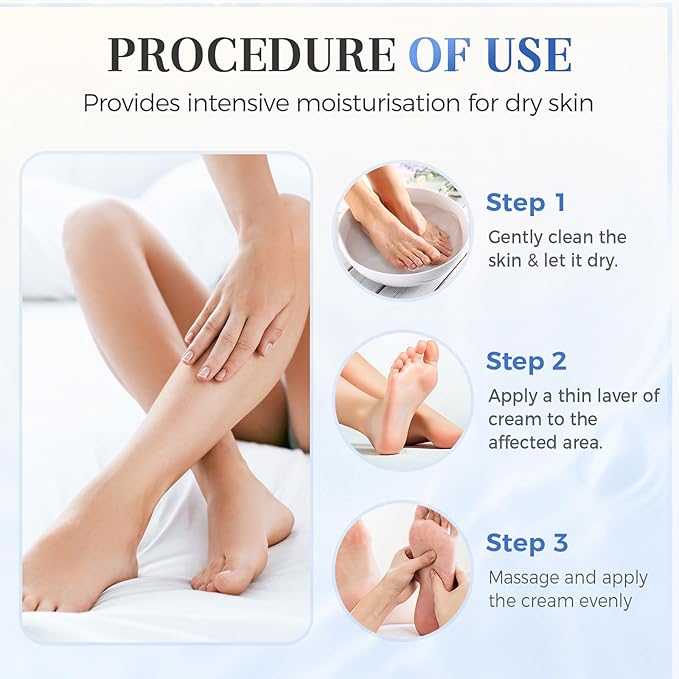 Hydrating and Anti-Cracking Foot Cream, 2025 Moisturising and Relieves Cracking and Dryness Foot Cream, Hand and Foot Repair Cream for Women & Men Callused, Feet, Knee, Elbow, Hand (BU-2PCS, #01)