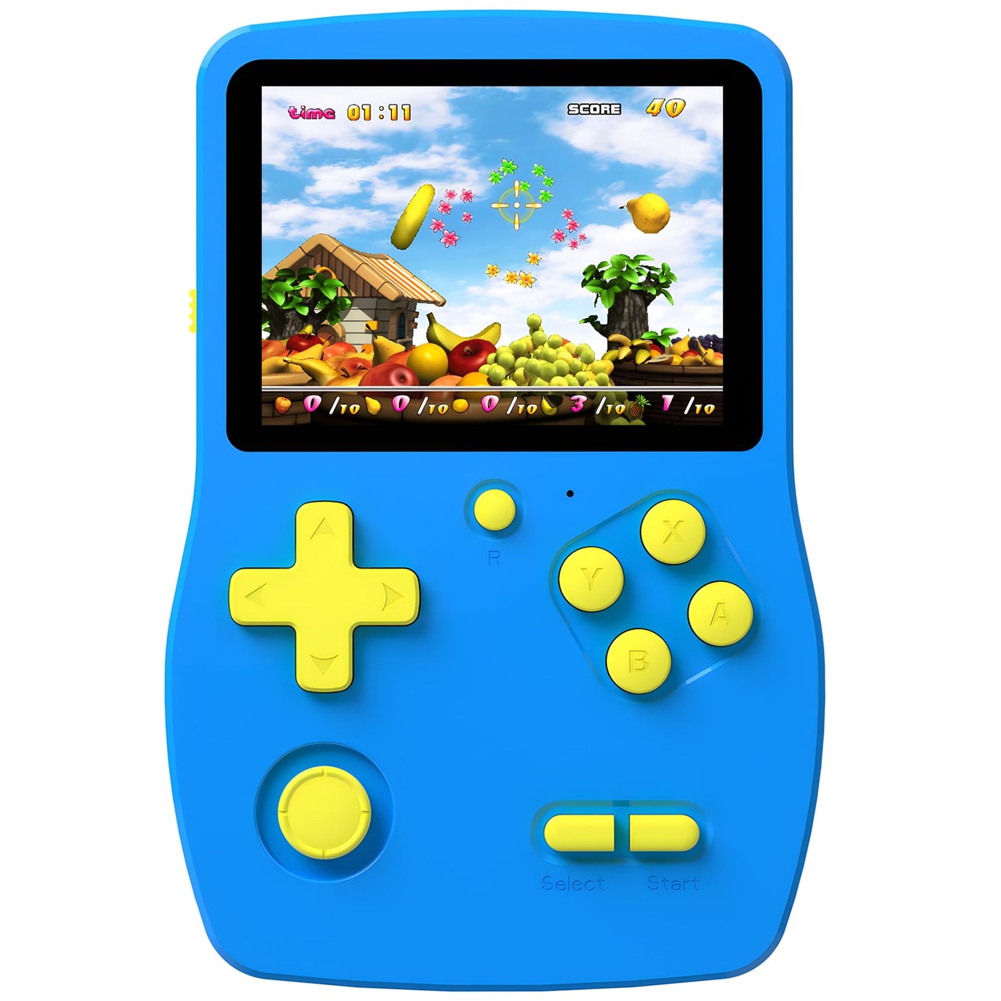 Great Boy 32 Bit Handheld Games Toys for Kids with 139 Video Games Boys Girls Children's 3.0 Inches IPS Screen Rechargeable Gaming Device Preschooler Party Easter Birthday Xmas Gift (Blue)
