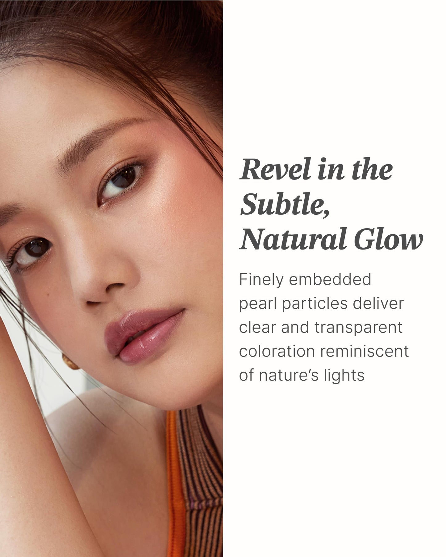 Glint Baked Blush (Burnt Sienna, 0.08oz) - Long-Lasting, All-Day Face Blush Powder for a Natural Look. Korean Skin Care, Korean