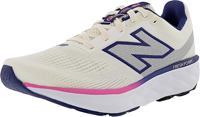 New Balance Women's Fresh Foam 520 v9 Running Shoe, Angora/Blue Oyster, 7.5