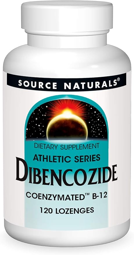 Source Naturals Dibencozide - Coenzymated B-12 Athletic Series, Quick Dissolving Dietary Supplement - 120 Lozenges