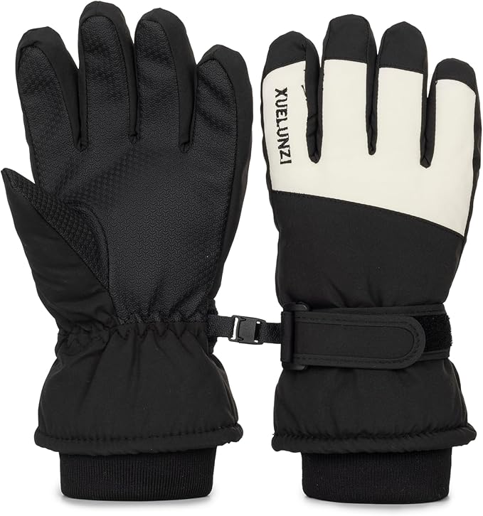 CXQRR Kids Winter Snow Ski Gloves Boys Girls Warm Waterproof Breathable Gloves for Outdoor Sports 5-10Y