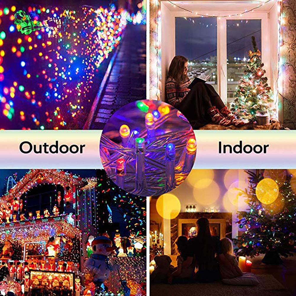 Mygoto 98Ft 200 Leds Multicolor String Lights - Waterproof Fairy Lights, 8 Modes, Ul Certified For Home, Garden, Wedding, Christmas