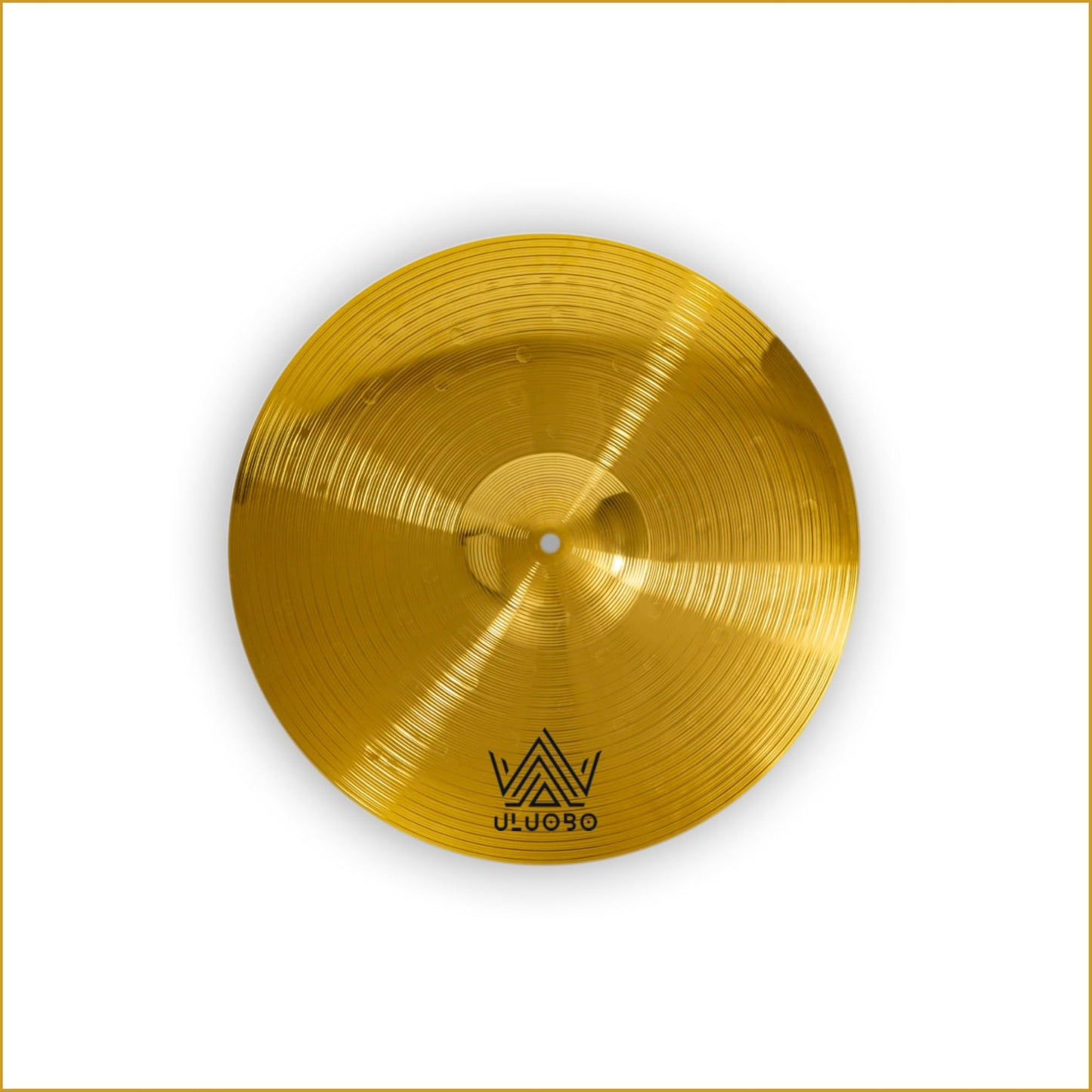 ULUOBO 13 inch Cymbal, Practice Cymbal for Drum set (1piece, Gold)