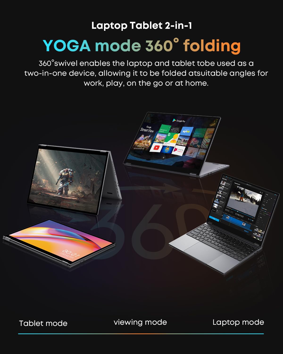 Chuwi Freebook 2-In-1 Laptop 13.4  , 16Gb Lpddr5 Ram 512Gb Ssd, Intel N150(Up To 3.6Ghz), Fhd 2520 * 1680, 2Tb Ssd Expand, Win