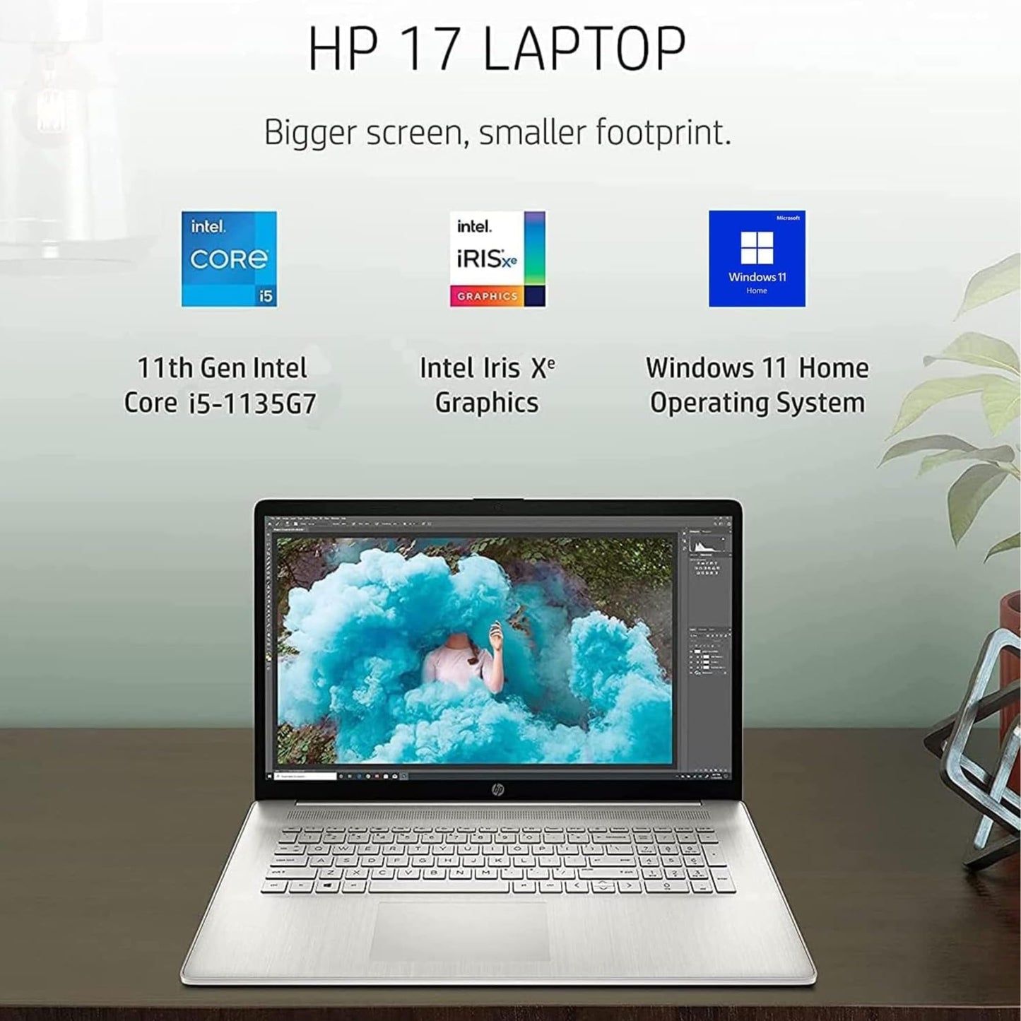 Hp 17 Laptop, 17.3 Fhd Ips Display, Intel Core I5 Quad-Core Processor, Intel Iris Xe Graphics, 32Gb Ram, 1Tb Pcie Ssd, Hdmi, Win
