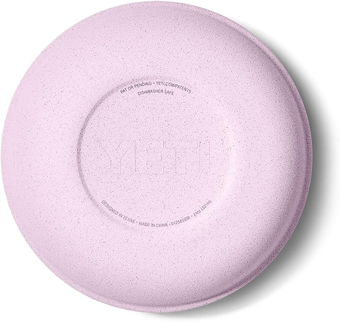 YETI Rambler Low Bowls, Vacuum Insulated, Stackable and Nestable Stainless Steel Bowl with Lid, 0.7 Quart, Cherry Blossom
