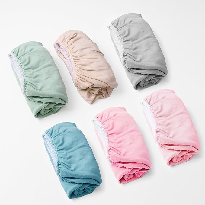 Changing Pad Cover (2-Pack) for Baby Girls Boys, Soft Fitted Diaper Changing Table Covers, Nursery Sheets Liner