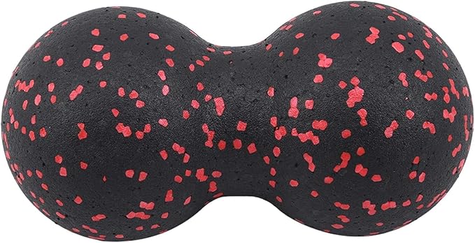 Risprsulen Black Peanut Massage Ball Double Lacrosse Massage Ball for Physical Therapy, Massage Tools and Equipment, Muscl...