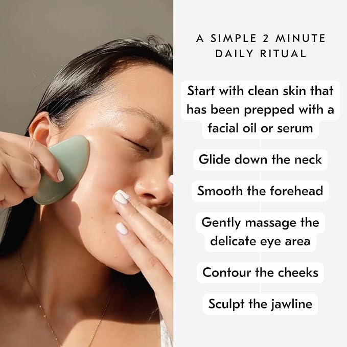 Mount Lai Black Obsidian Gua Sha Facial Tools – The Stone of Clarity – Face & Body Guasha Tools for Self-Care, Massager for Sculpting, Muscle Tension Relief & Puffiness Reduction