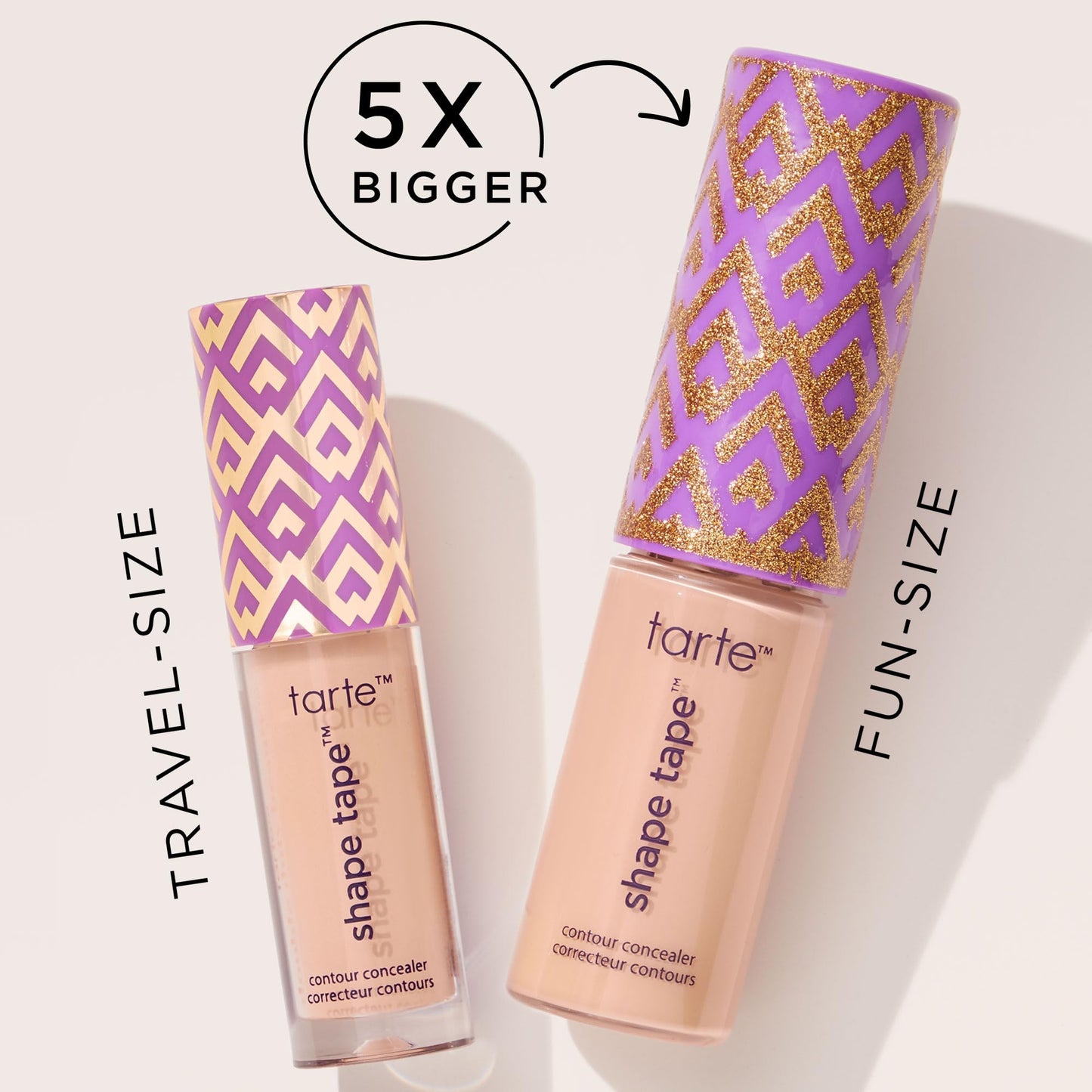 tarte shape tape best-sellers set - 20B light & rose - travel size