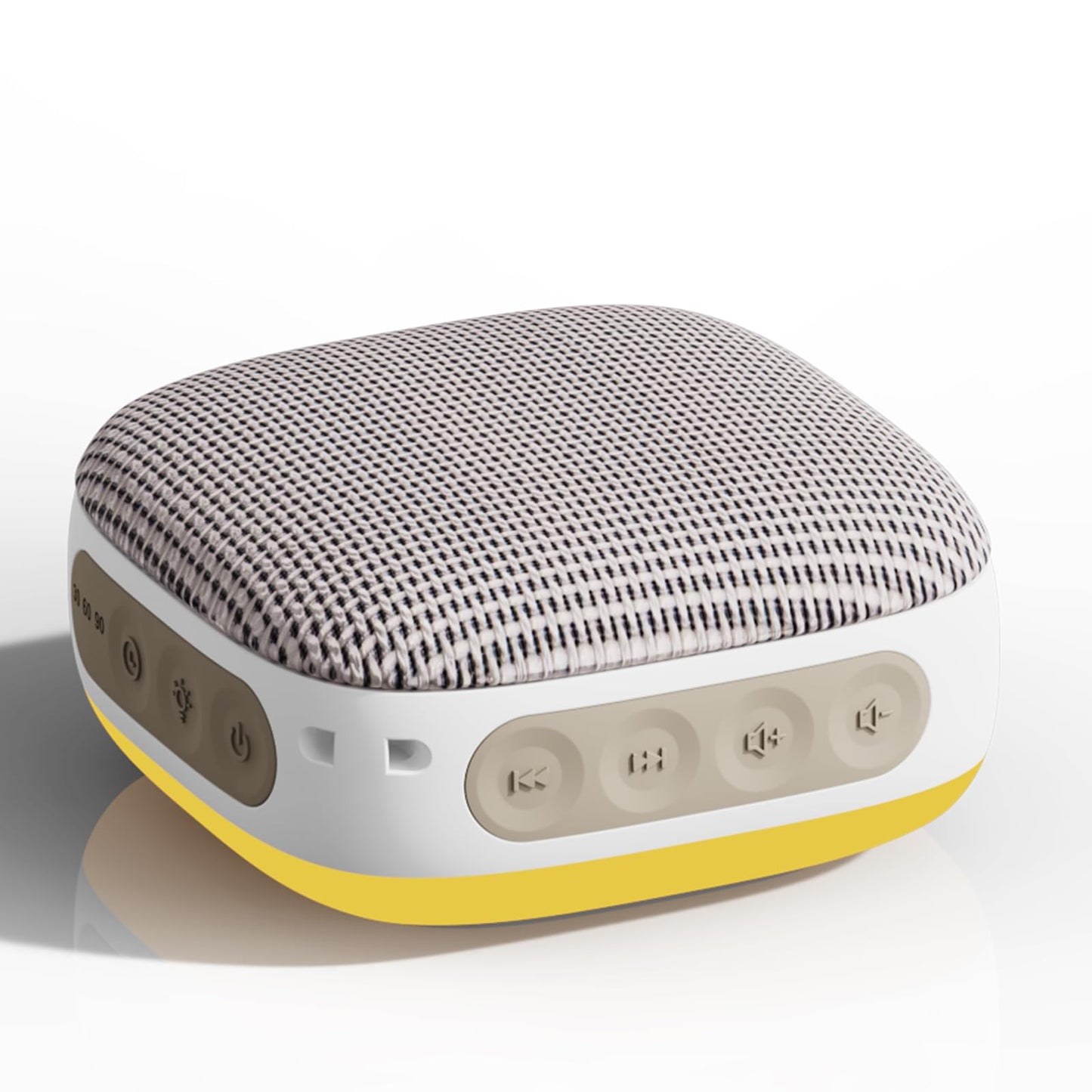 White Noise Sound Machine for Sleeping Adults – with Amber Breathing Night Light, Headphone Jack, 20 Non-Looping Sounds, 52-Hour Battery, Timer & Memory (Khaki)