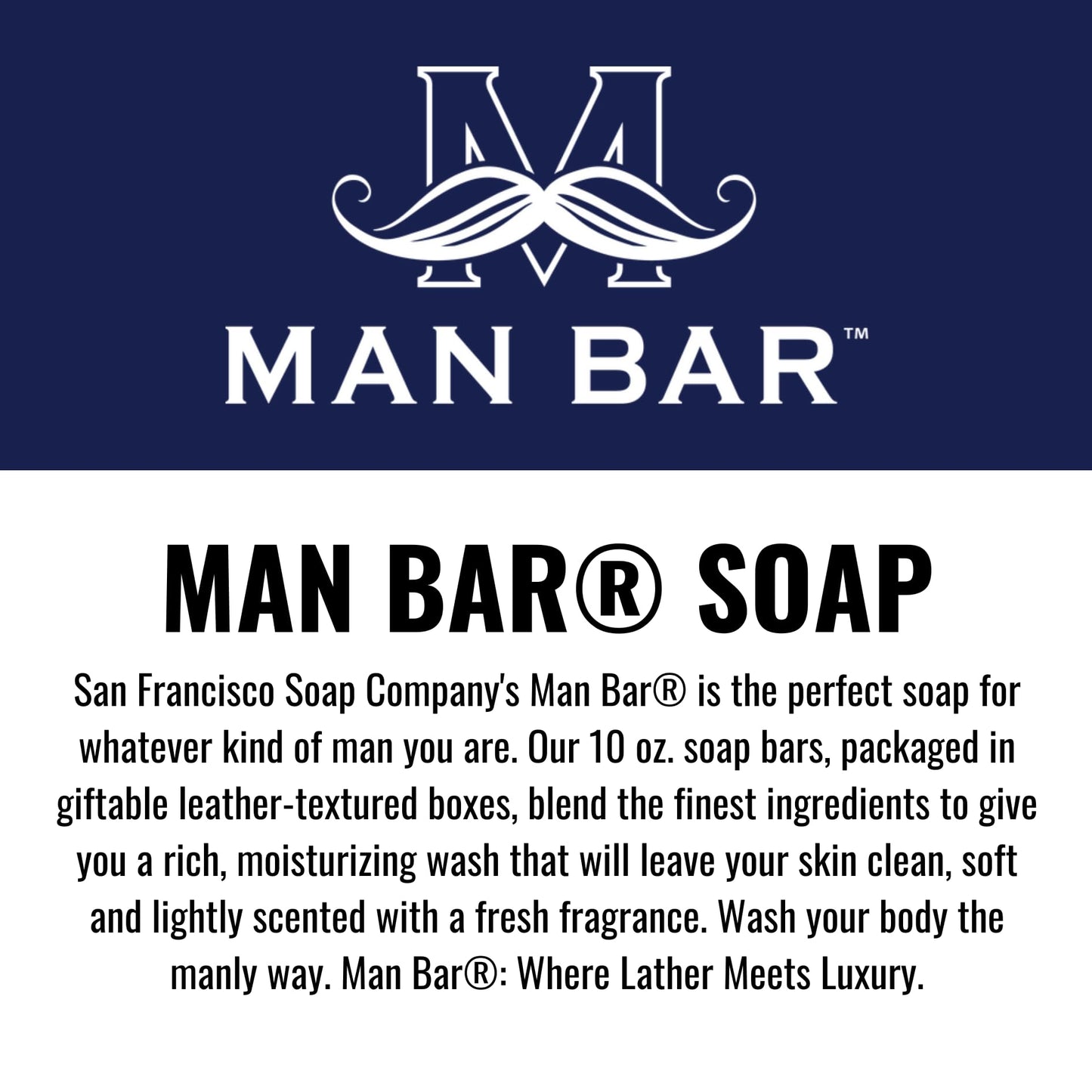 San Francisco Soap Hair and Body Mini-Bar 4oz (Cedar and Sandalwood) - No Harmful Chemicals - Good for All Skin Types - Made in
