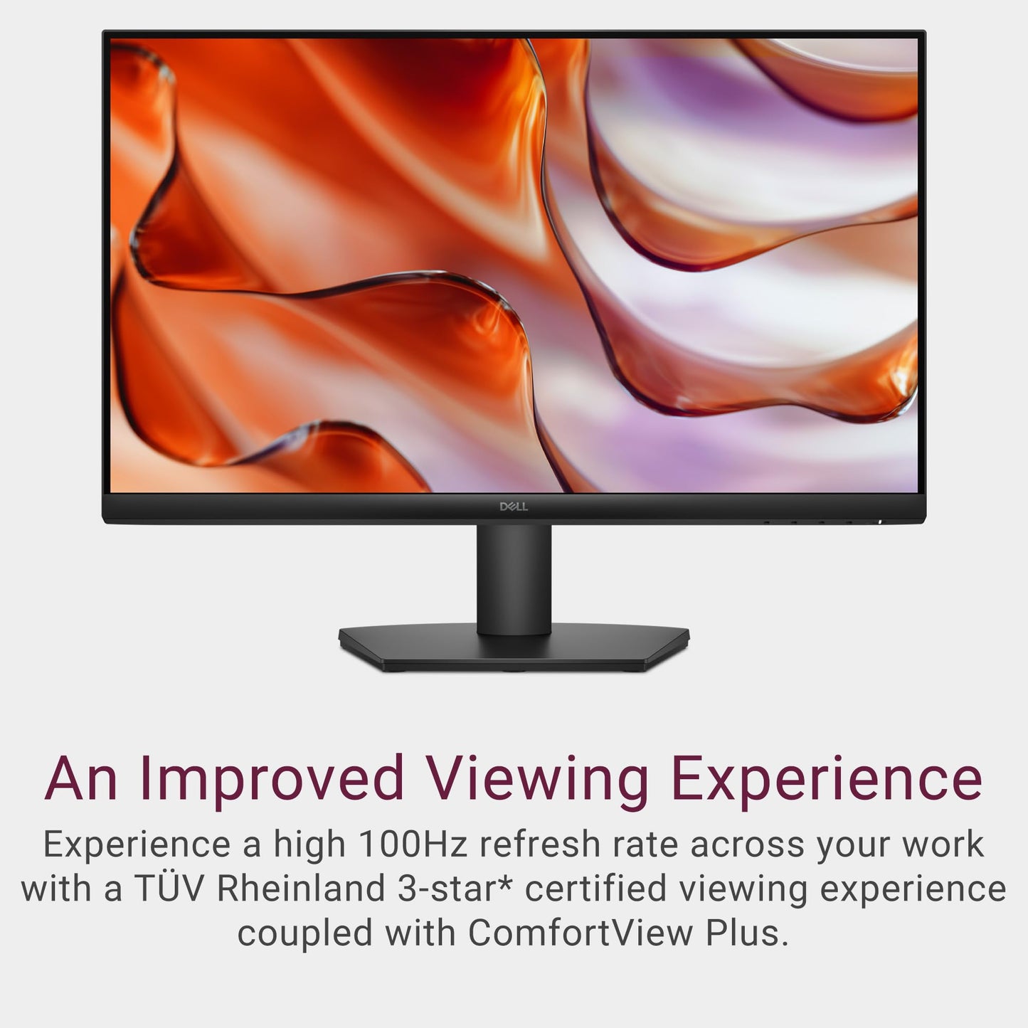 Dell 24 Monitor - Se2425Hm, Full Hd (1920X1080), 100Hz, Ips, 5Ms, Vesa (100X100Mm), Hdmi, Vga, 3 Year Warranty, Black