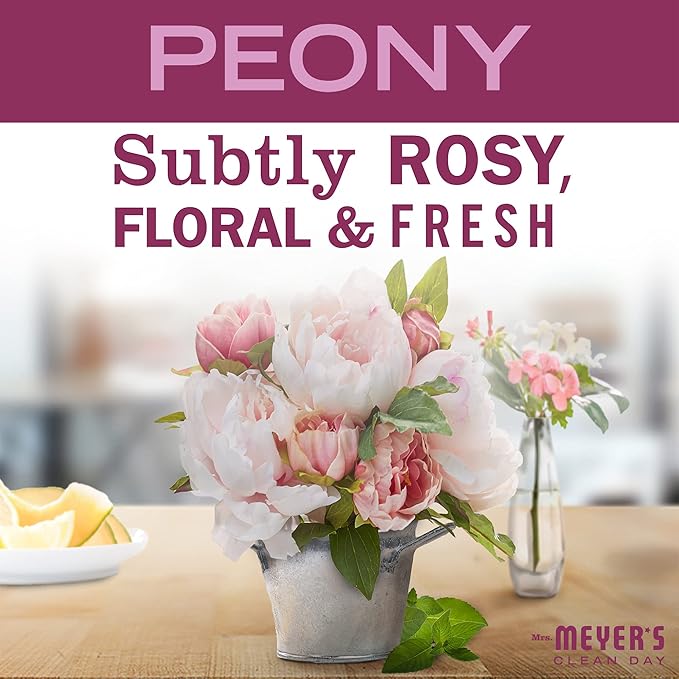 MRS. MEYER'S CLEAN DAY All-Purpose Cleaner Spray, Peony, 16 fl. oz - Pack of 3