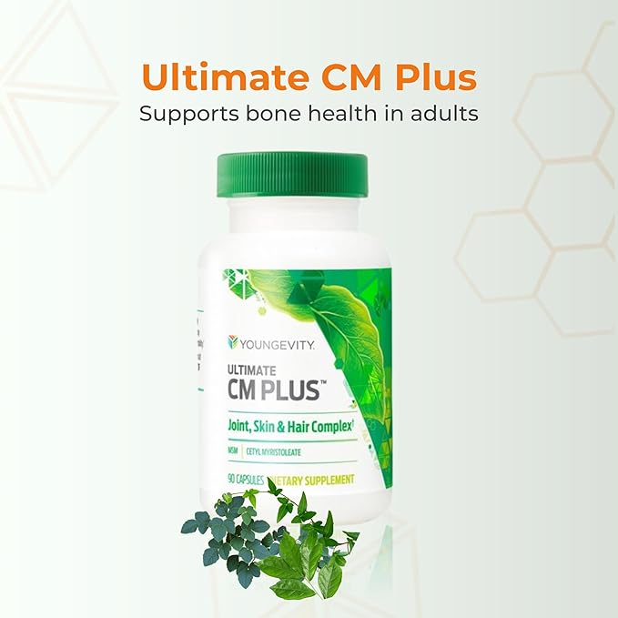Youngevity Ultimate CM Plus™ - Patented Joint Health Support & Pain Support Supplement MSM & Cetyl Myristoleate - Muscle and Joint Health CMComplex - (90 Capsules)